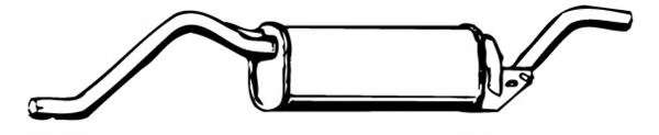 Глушитель выхлопных газов конечный