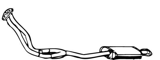 Предглушитель выхлопных газов