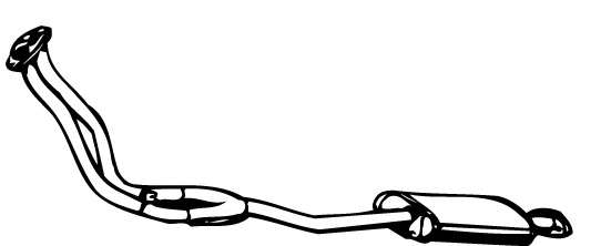 Предглушитель выхлопных газов