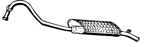 Глушитель выхлопных газов конечный