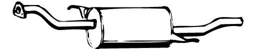 Глушитель выхлопных газов конечный