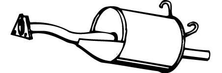 Глушитель выхлопных газов конечный