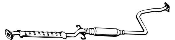 Средний глушитель выхлопных газов