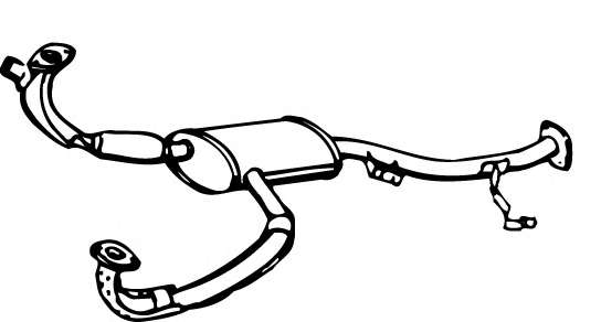 Предглушитель выхлопных газов