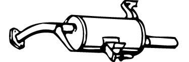 Глушитель выхлопных газов конечный