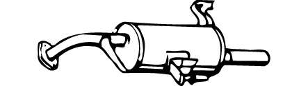 Глушитель выхлопных газов конечный