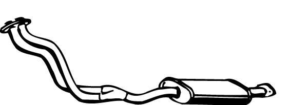 Предглушитель выхлопных газов