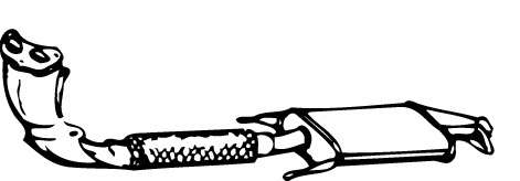 Предглушитель выхлопных газов