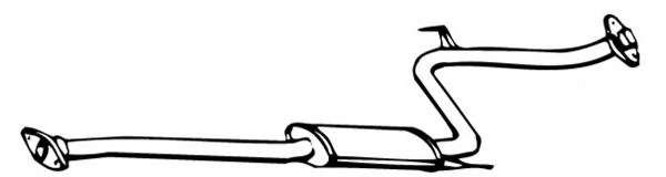 Средний глушитель выхлопных газов