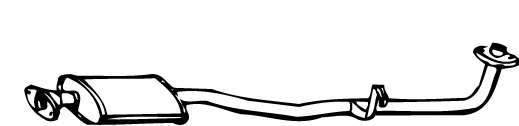 Средний глушитель выхлопных газов