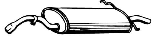 Глушитель выхлопных газов конечный