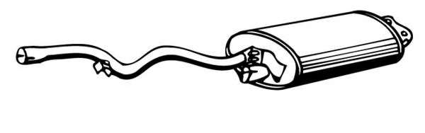 Глушитель выхлопных газов конечный