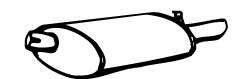 Глушитель выхлопных газов конечный