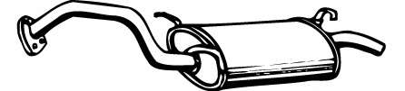 Глушитель выхлопных газов конечный