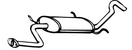 Глушитель выхлопных газов конечный