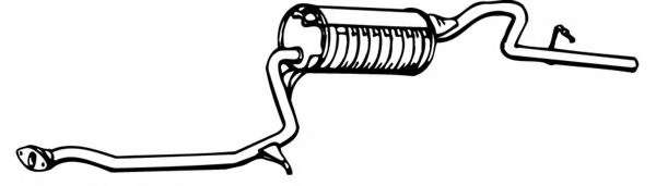 Глушитель выхлопных газов конечный