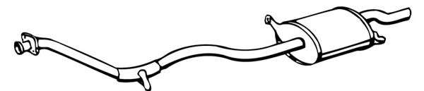 Глушитель выхлопных газов конечный