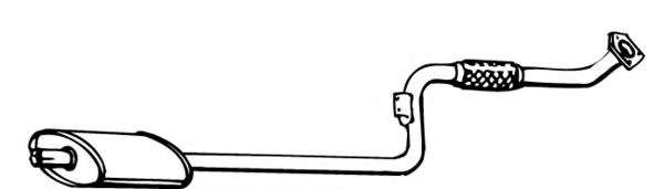 Предглушитель выхлопных газов