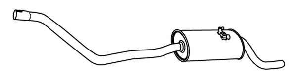 Глушитель выхлопных газов конечный