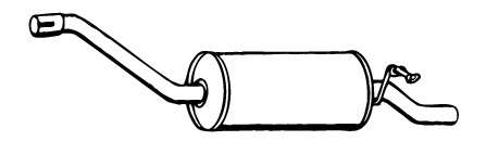 Глушитель выхлопных газов конечный