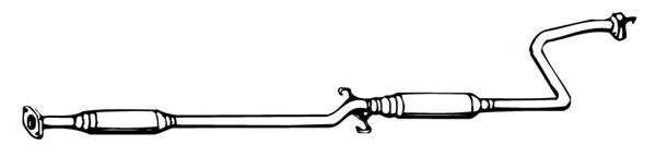 Средний глушитель выхлопных газов