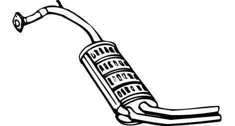 Глушитель выхлопных газов конечный