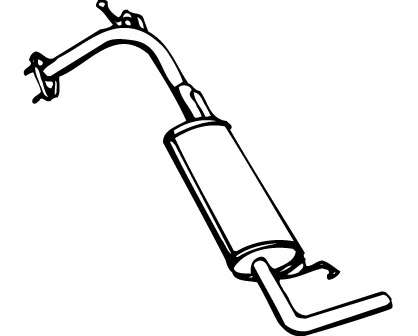 Глушитель выхлопных газов конечный