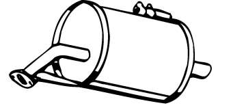 Глушитель выхлопных газов конечный