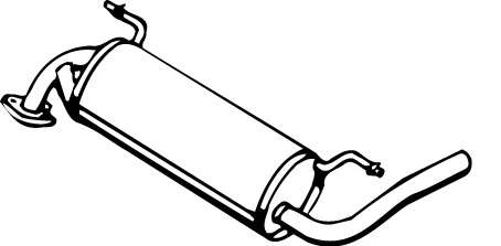 Глушитель выхлопных газов конечный
