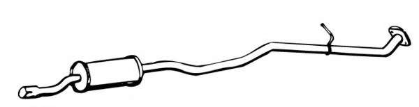 Средний глушитель выхлопных газов