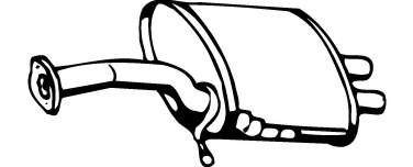 Глушитель выхлопных газов конечный