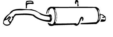 Глушитель выхлопных газов конечный