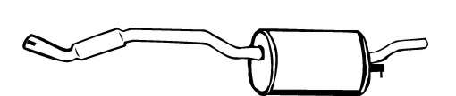Глушитель выхлопных газов конечный