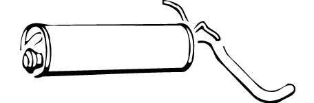 Глушитель выхлопных газов конечный