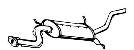 Глушитель выхлопных газов конечный