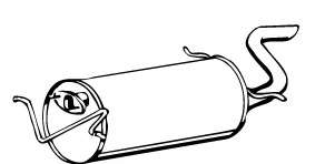 Глушитель выхлопных газов конечный