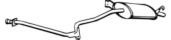 Глушитель выхлопных газов конечный