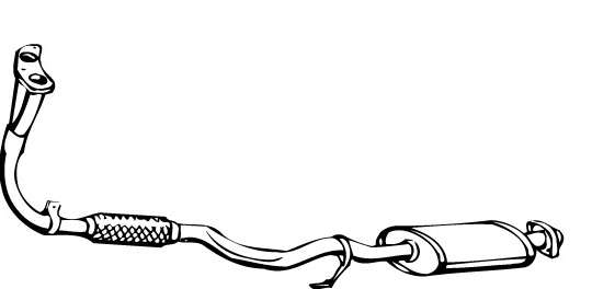 Предглушитель выхлопных газов