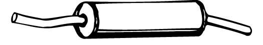Глушитель выхлопных газов конечный