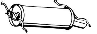 Глушитель выхлопных газов конечный