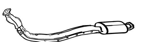 Предглушитель выхлопных газов