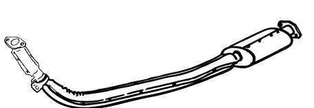 Предглушитель выхлопных газов