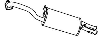 Глушитель выхлопных газов конечный