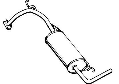 Глушитель выхлопных газов конечный