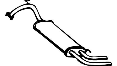 Глушитель выхлопных газов конечный