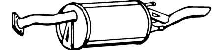 Глушитель выхлопных газов конечный
