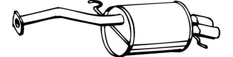 Глушитель выхлопных газов конечный