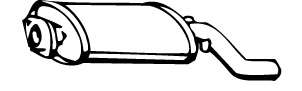 Глушитель выхлопных газов конечный