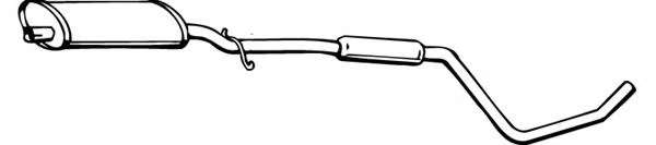 Средний глушитель выхлопных газов