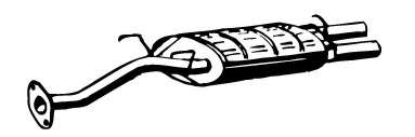 Глушитель выхлопных газов конечный